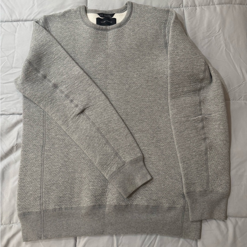 Wings + Horns  Gray sweatshirt